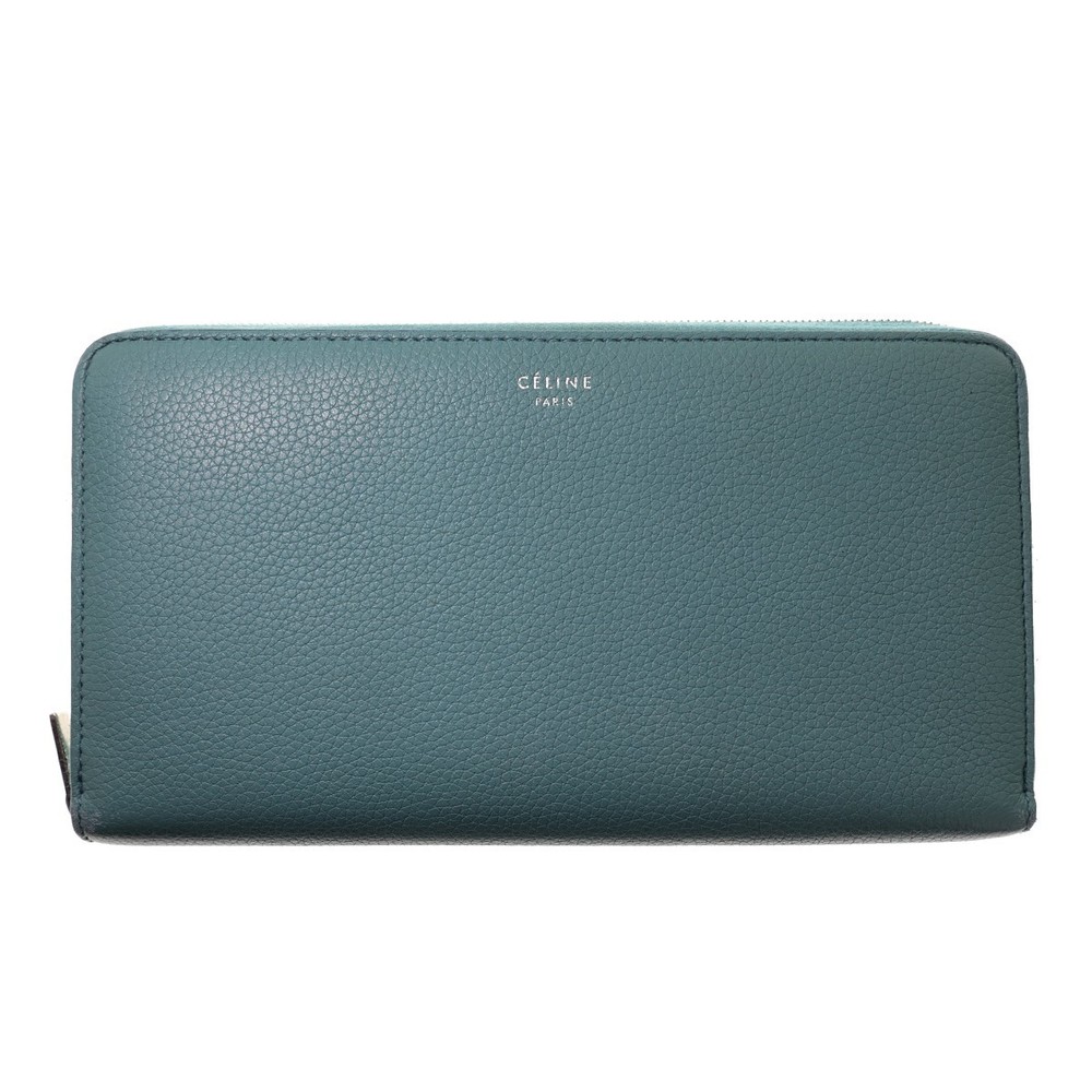 Celine Large Zip Multi-Function Long Wallet Blue - image 1